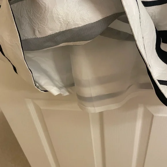 CARMEN MARC VALVO Point Of Sail Dress in Blue And White Stripe - Picture 8 of 15